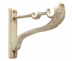 Тримач Orvit РЕТРО дворядний до стіни 25\19 мм БІЛЕ ЗОЛОТО (матове)