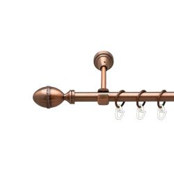 Фарже Однорядний Відкритий Гладка труба Кільце металеве Мідь 