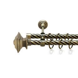 Борджеза Дворядний Відкритий Скручена труба Кільце металеве Антик 