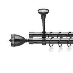 Етернія Дворядний Відкритий до стелі Гладка труба Кільце металеве Онікс 