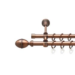 Фарже Дворядний Відкритий Гладка труба Кільце металеве Мідь 