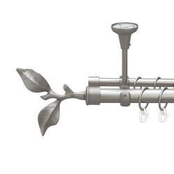 Листок троянди Дворядний Відкритий до стелі Гладка труба Кільце металеве Сатин 