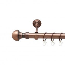 Бостон Однорядний Відкритий Гладка труба Кільце металеве Мідь 