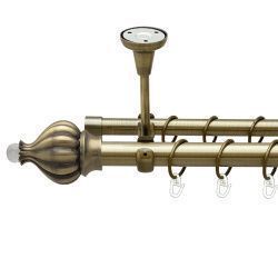 Таджа-кристал Дворядний Відкритий до стелі Гладка труба Кільце металеве Антик 