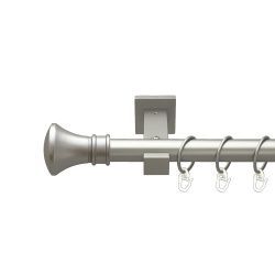 Люксор Однорядний Техно Гладка труба Кільце металеве Сатин 