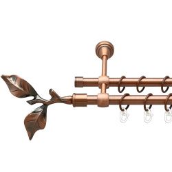 Листок троянди Дворядний Литий Гладка труба Кільце металеве Мідь 