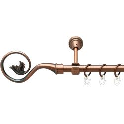 Ніка Однорядний Відкритий Гладка труба Кільце металеве Мідь 