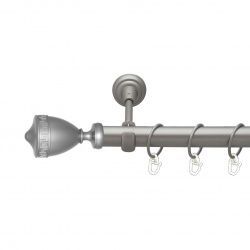 Афіна Однорядний Відкритий Гладка труба Кільце металеве Сатин 