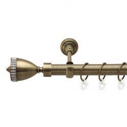 Етернія Однорядний Відкритий Гладка труба Кільце металеве Антик 