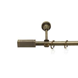 Квадро Однорядний Відкритий Гладка труба Кільце металеве Антик 