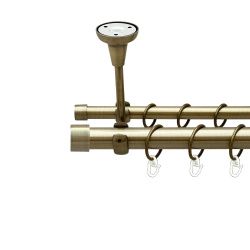 Заглушка Дворядний Відкритий до стелі Гладка труба Кільце металеве Антик 