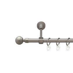 Паола Однорядний Відкритий Гладка труба Кільце металеве Сатин 