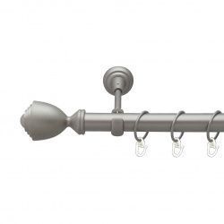 Палаціо Однорядний Відкритий Гладка труба Кільце металеве Сатин 