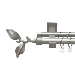 Листок троянди Дворядний Техно Гладка труба Кільце металеве Сатин 