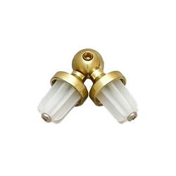 КУТОВИЙ з'єднувач для труби Orvit 19 мм ЗОЛОТО МАТОВЕ