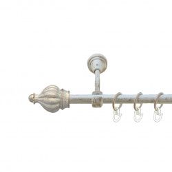 Таджа Однорядний Відкритий Гладка труба Кільце металеве Біле золото 