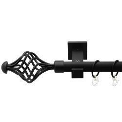 Арезо Однорядний Техно Гладка труба Кільце металеве Чорний оксамит 