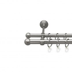 Куля болонь Дворядний Відкритий Гладка труба Кільце металеве Нержавіюча сталь 