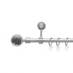 Люміера Однорядний Відкритий Гладка труба Кільце металеве Хром 