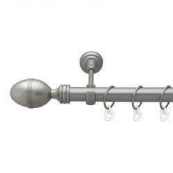 Фарже Однорядний Відкритий Гладка труба Кільце металеве Сатин 