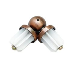 КУТОВИЙ з'єднувач для труби Orvit 25 мм МІДЬ