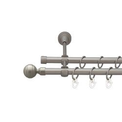 Паола Дворядний Відкритий Гладка труба Кільце металеве Сатин 