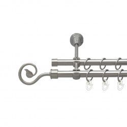 Лукка Дворядний Відкритий Гладка труба Кільце металеве Нержавіюча сталь 