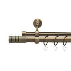 Модуло Дворядний Опозитний Гладка труба Кільце металеве Антик 