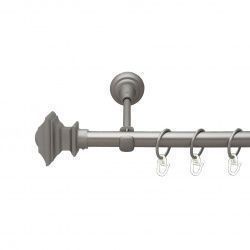 Борджеза Однорядний Відкритий Гладка труба Кільце металеве Сатин 