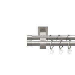 Заглушка Дворядний Техно Гладка труба Кільце металеве Нержавіюча сталь 