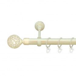 Савона Однорядний Відкритий Гладка труба Кільце металеве Біле золото 