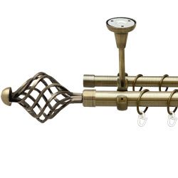 Арезо Дворядний Відкритий до стелі Гладка труба Кільце металеве Антик 