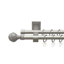 Арабеска Дворядний Техно Гладка труба Кільце металеве Сатин 