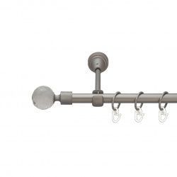 Люміера Однорядний Відкритий Гладка труба Кільце металеве Сатин 