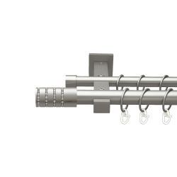 Барамелла Дворядний Техно Гладка труба Кільце металеве Сатин 