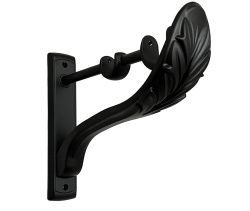 Тримач Orvit РЕТРО дворядний до стіни 25\19 мм ЧОРНИЙ ОКСАМИТ