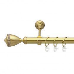 Етернія Однорядний Відкритий Гладка труба Кільце металеве Золото 