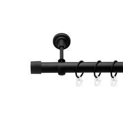 Заглушка Однорядний Відкритий Гладка труба Кільце металеве Чорний оксамит 