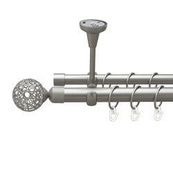 Савона Дворядний Відкритий до стелі Гладка труба Кільце металеве Сатин 