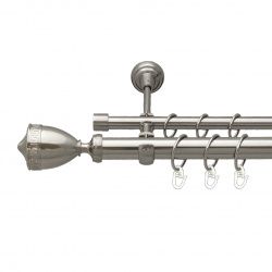 Афіна Дворядний Відкритий Гладка труба Кільце металеве Нержавіюча сталь 