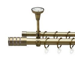 Барамелла Дворядний Відкритий до стелі Гладка труба Кільце металеве Антик 