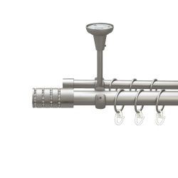 Барамелла Дворядний Відкритий до стелі Гладка труба Кільце металеве Сатин 