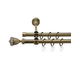 Етернія Дворядний Відкритий Гладка труба Кільце металеве Антик 