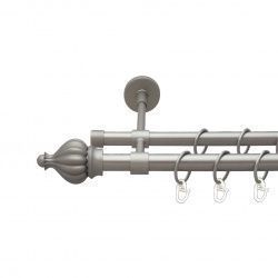 Таджа Дворядний Закритий Гладка труба Кільце металеве Сатин 