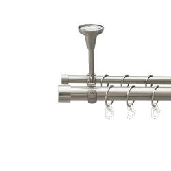 Заглушка Дворядний Відкритий до стелі Гладка труба Кільце металеве Нержавіюча сталь 