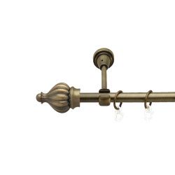 Таджа Однорядний Відкритий Гладка труба Кільце металеве Антик 