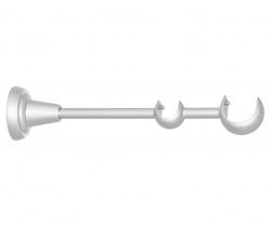 Тримач Orvit ВІДКРИТИЙ дворядний до стіни 25\16 мм САТИН