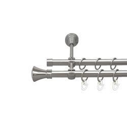 Люксор Дворядний Відкритий Гладка труба Кільце металеве Нержавіюча сталь 