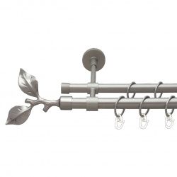 Листок троянди Дворядний Закритий Гладка труба Кільце металеве Сатин 