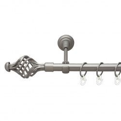 Арезо Однорядний Відкритий Гладка труба Кільце металеве Сатин 